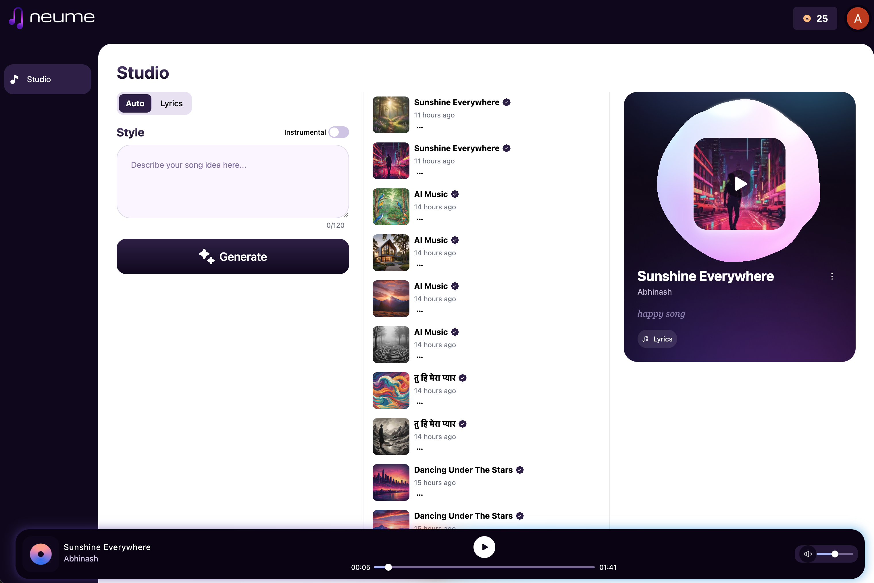 Neume Interface Desktop