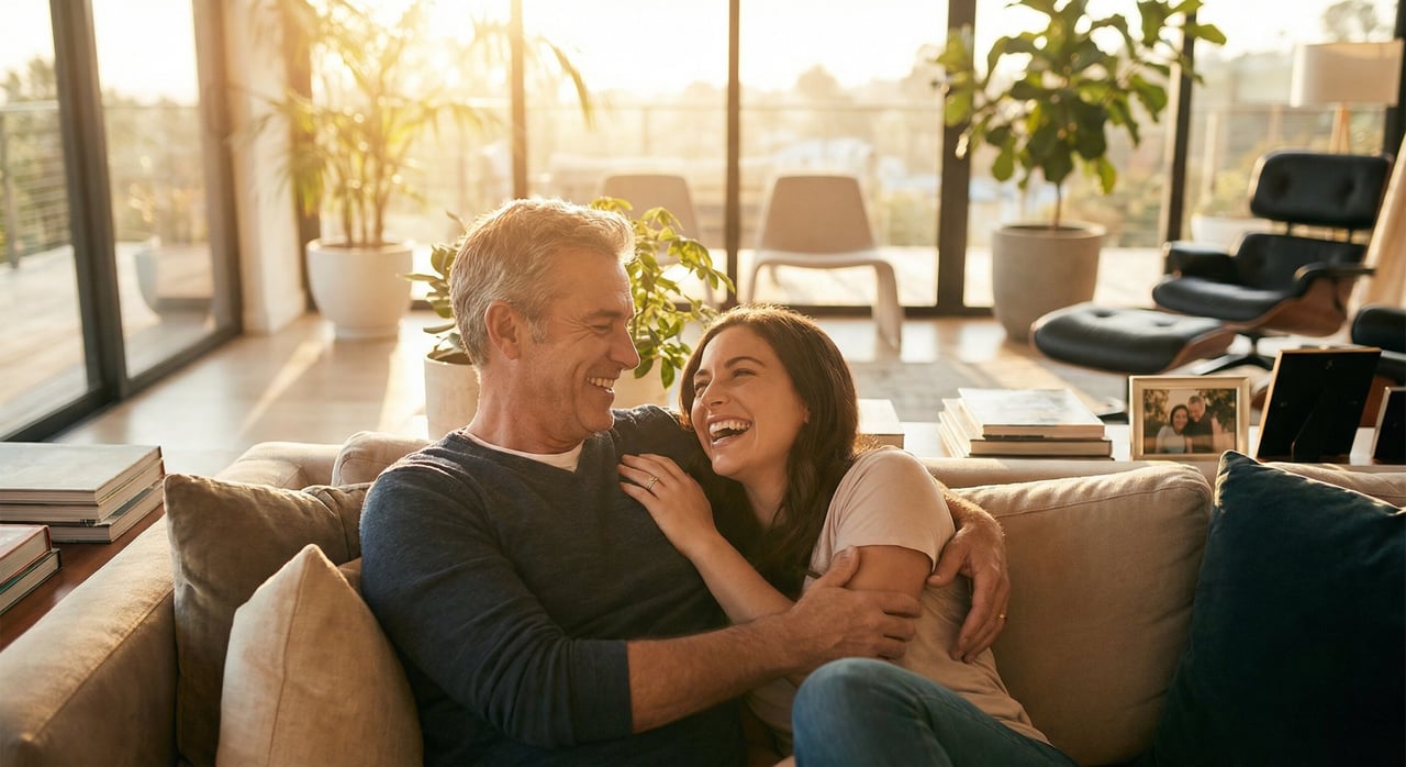 A father and child sharing a joyful moment on Father's Day